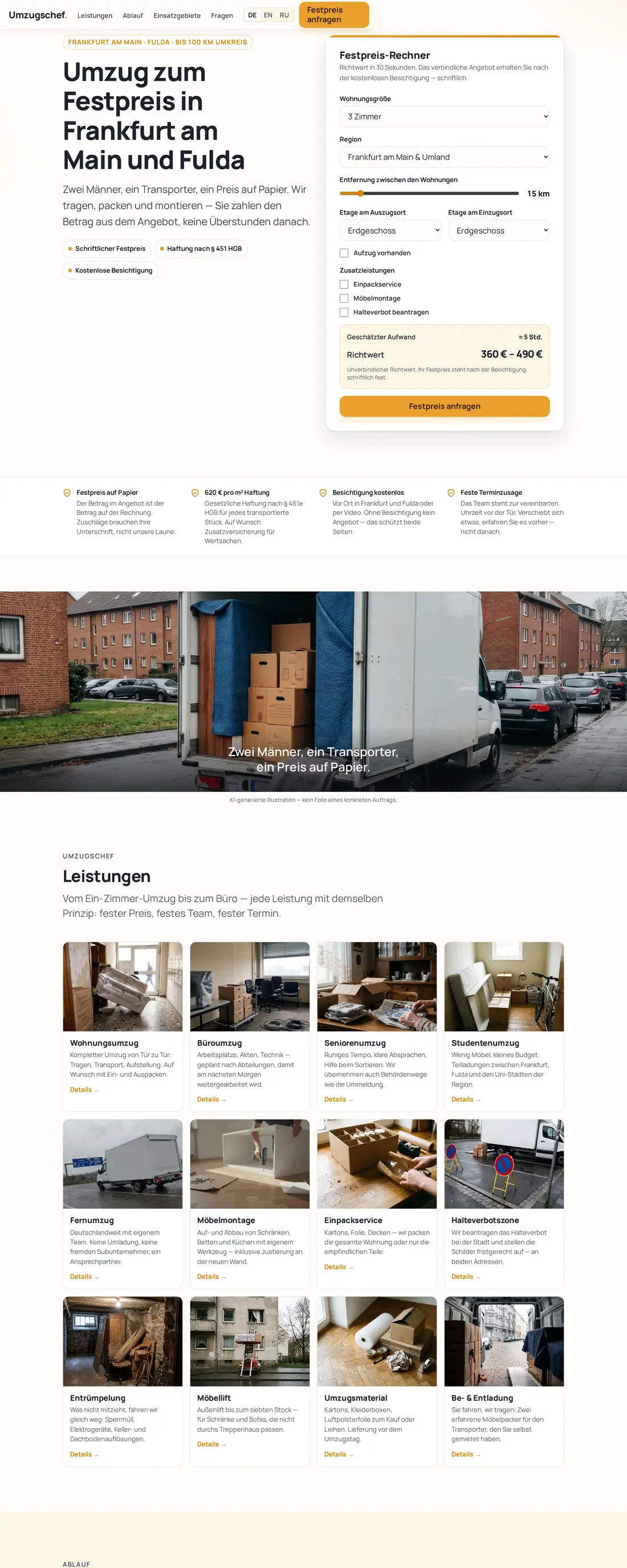 umzugschef.de — Moving company (Germany)